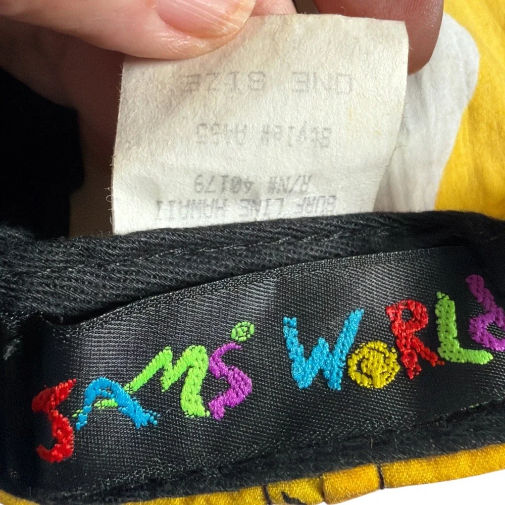Vintage Jams World Snapback Hat Mens OS AOP All Over Geometric Print Made in USA